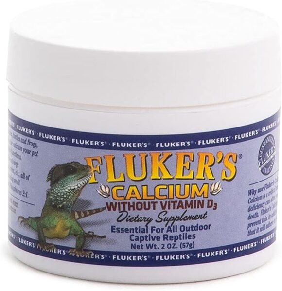 Flukers Reptile Calcium Supplement Without Vitamin D3, 2-Ounce